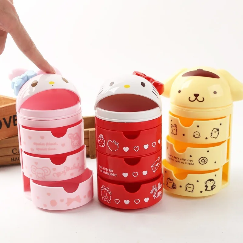 กล่องเก็บของแบบ 3 ชั้นลายการ์ต - Women Accessories Gift Box บทวิจารณ์และราคา